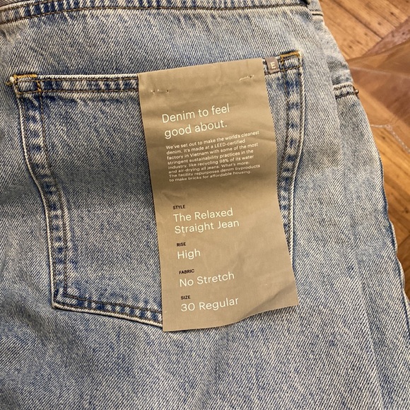 Everlane The Rigid Slouch Jean size 30 - Picture 4 of 8